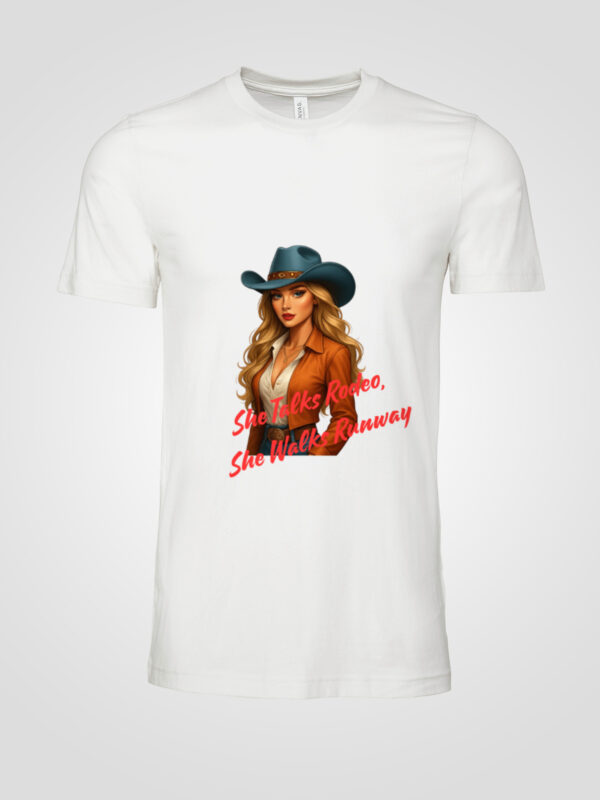 She Talks Rodeo, She Walks Runway Tee